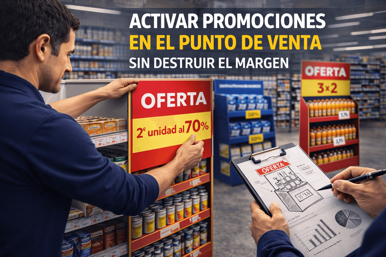 Activación de promociones en el punto de venta mediante PLV promocional para aumentar ventas sin perder margen
