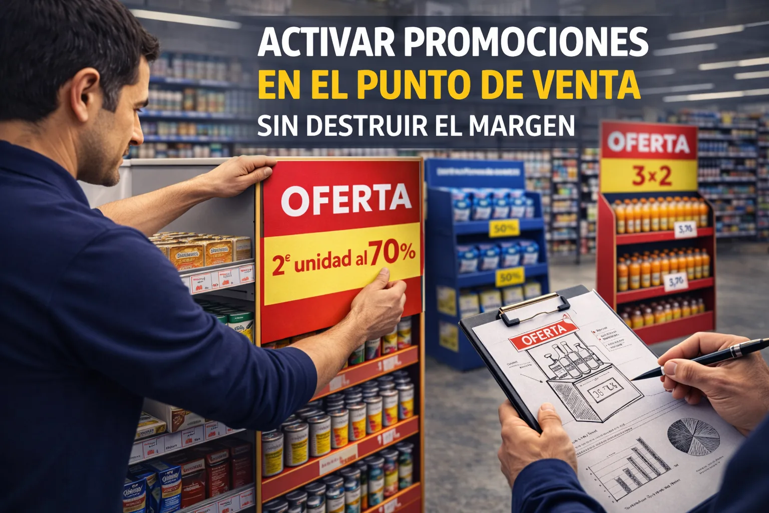 Activación de promociones en el punto de venta mediante PLV promocional para aumentar ventas sin perder margen