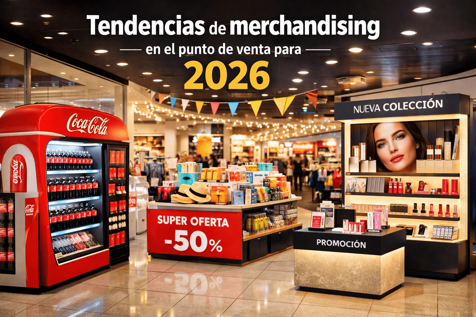 Tendencias de merchandising en el punto de venta para 2026 con PLV estratégico