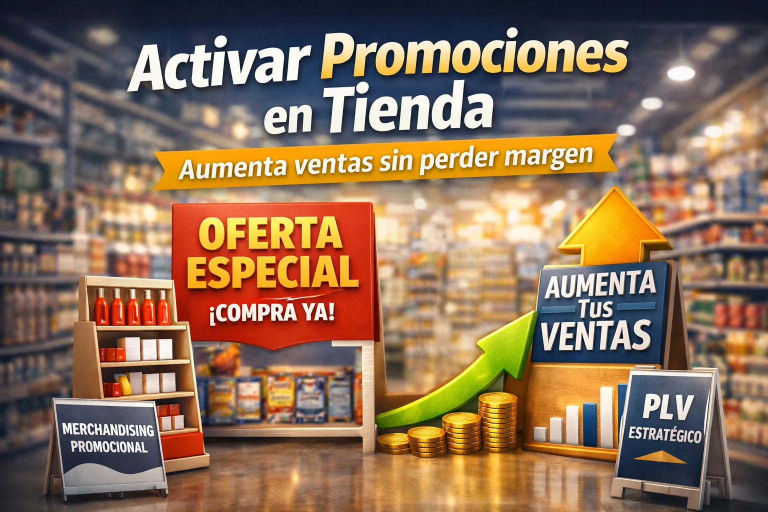 Activar promociones en tienda con PLV estratégico para aumentar ventas sin perder margen